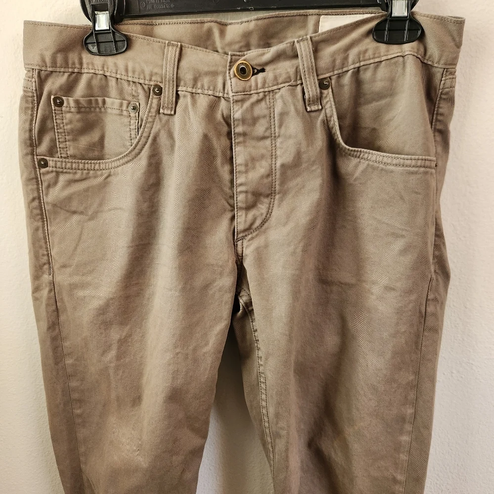 Rag & Bone Men's Standard Issue Fit 2 Slim Leg Distrsd‎ Grey 100% Cotton Size 30